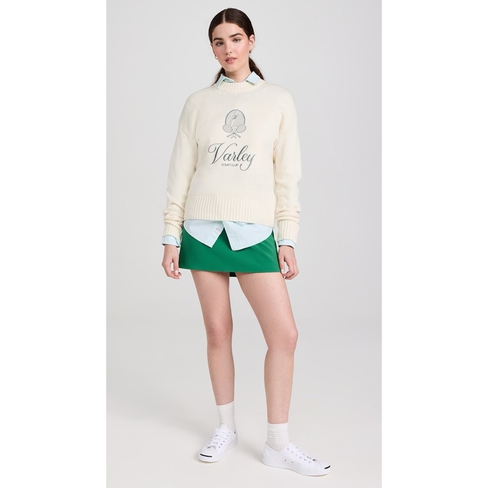 Varley Edie Namesake Knit Cashmere Blend Crew Neck Sweater, Size S, NWT - Picture 7 of 11